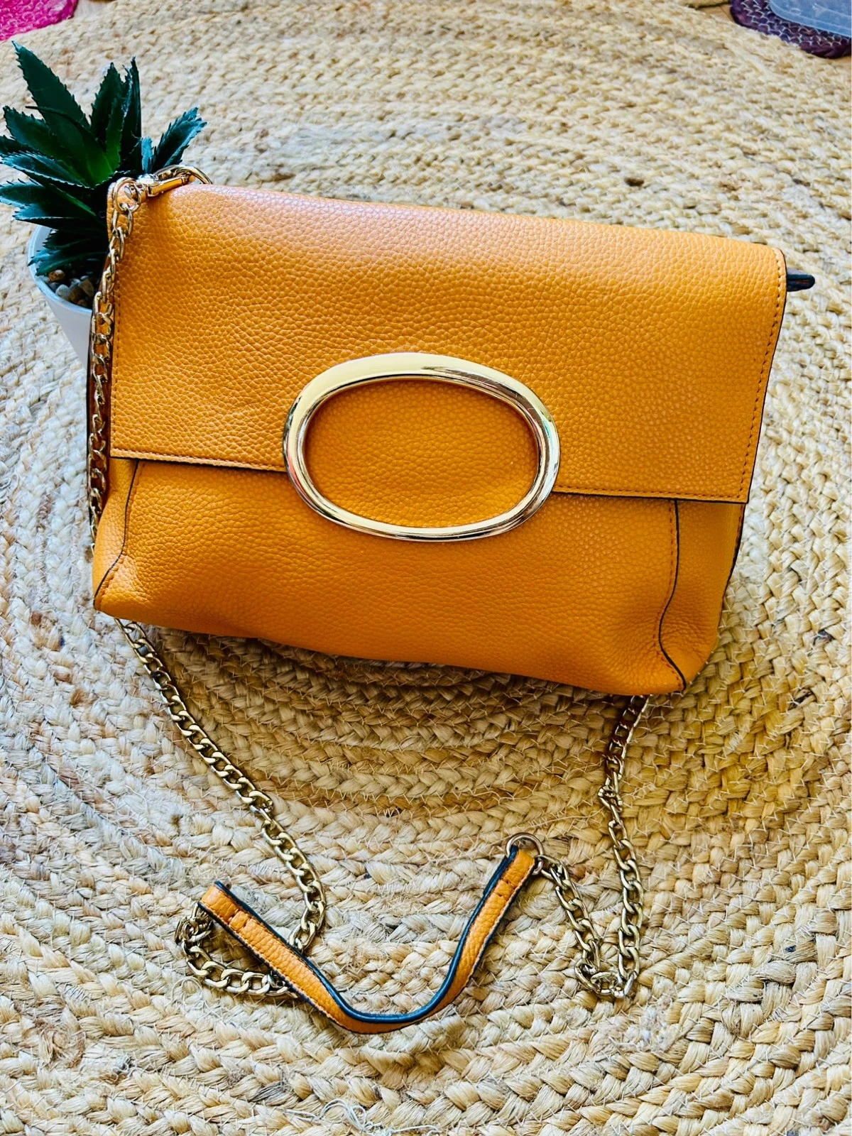 💛🌿Gele okergele bohemien chique schoudertas Crossbody-tas gouden oker🌿💛 – photo 2